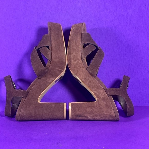 Splendid Women's Piper Suede Platform Plum Purple Sandals Shoe Size 8 - Picture 6 of 10